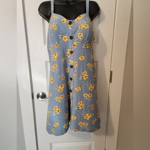 No Boundries Light Blue Floral Dress